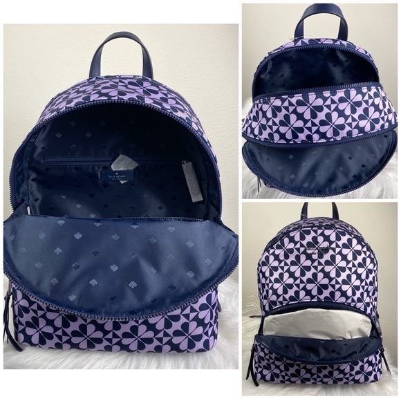 Kate Spade Karissa Nylon Clover Large Backpack - Picture 6 of 8
